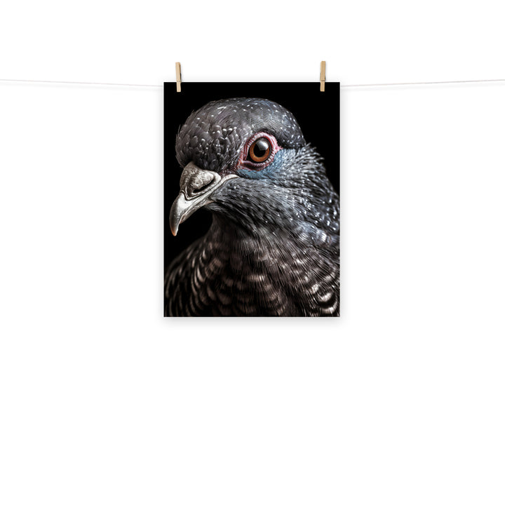 Pigeon Photo paper poster - PosterfyAI.com