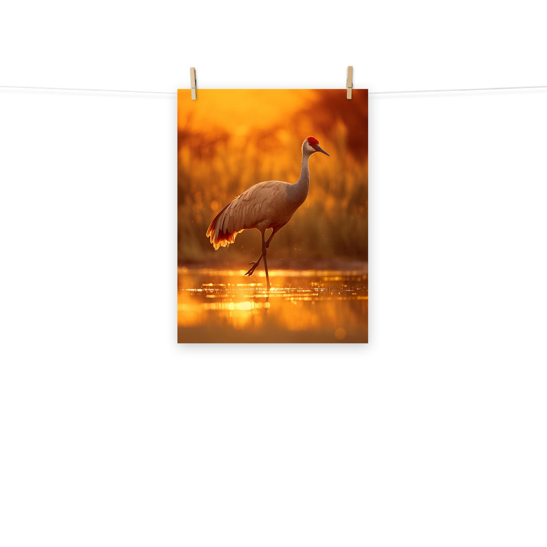 Crane Photo paper poster - PosterfyAI.com