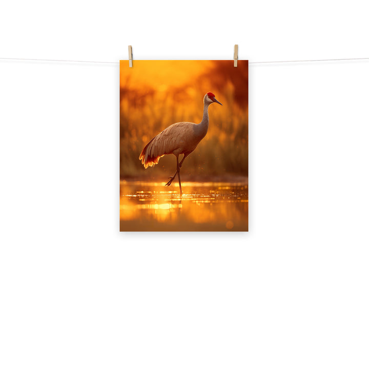 Crane Photo paper poster - PosterfyAI.com