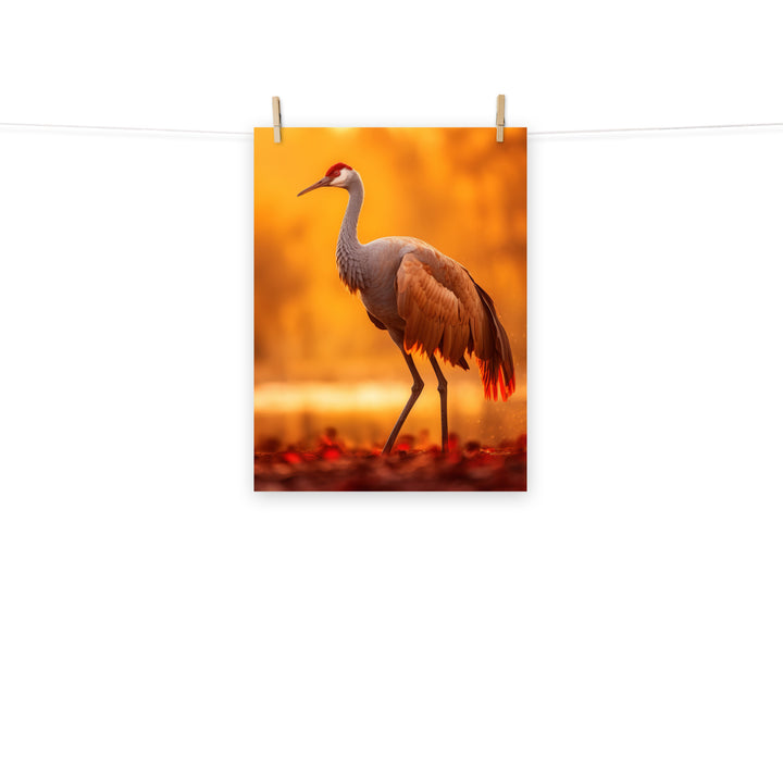 Crane Photo paper poster - PosterfyAI.com