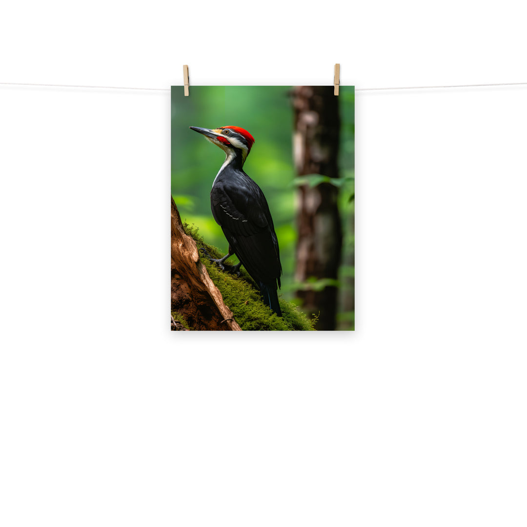 Woodpecker Photo paper poster - PosterfyAI.com