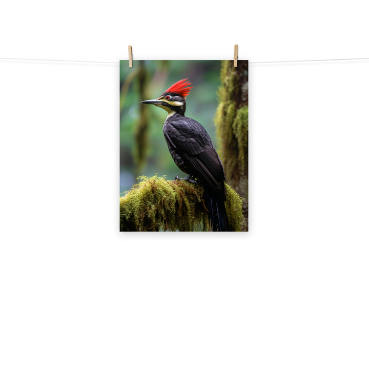 Woodpecker Photo paper poster - PosterfyAI.com
