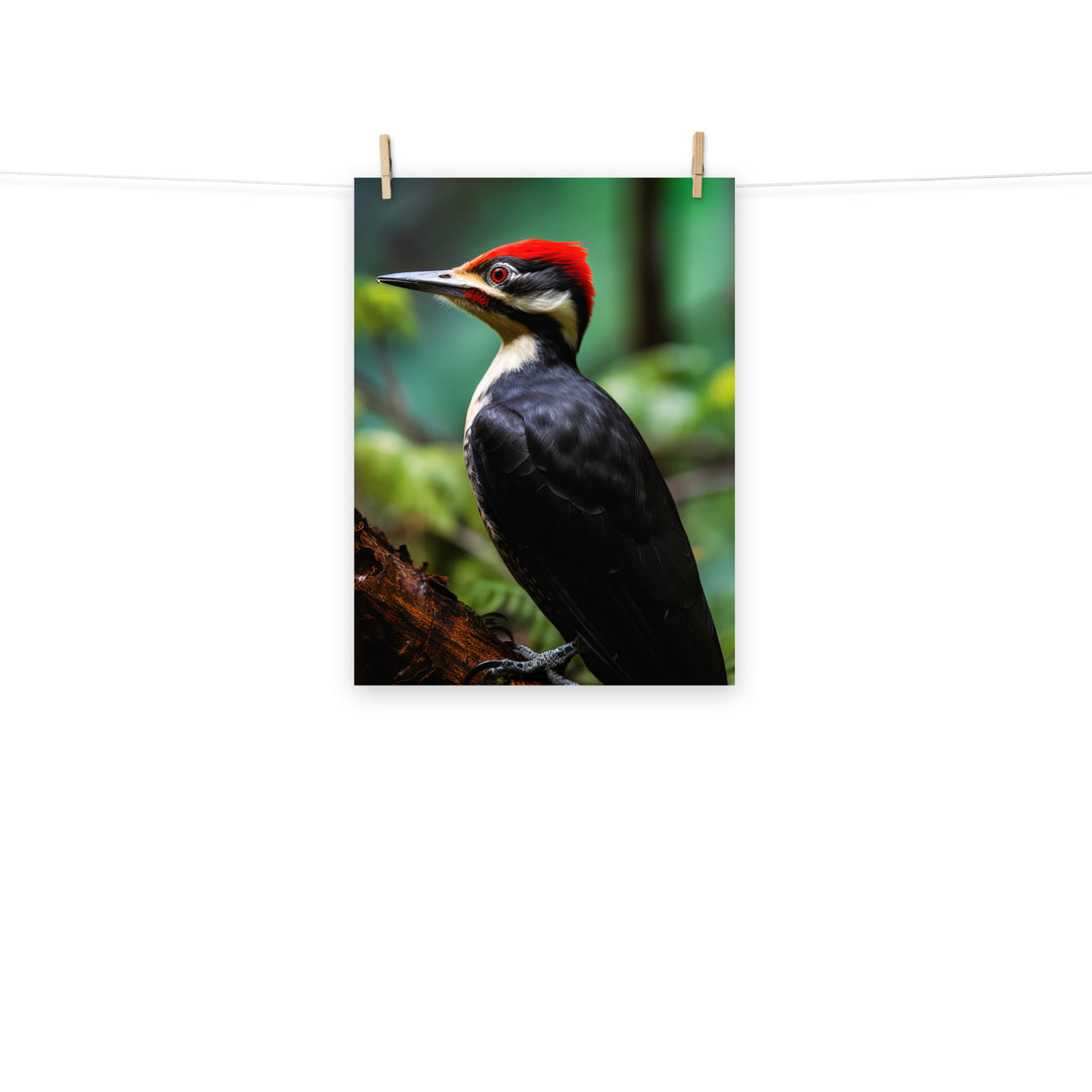 Woodpecker Photo paper poster - PosterfyAI.com