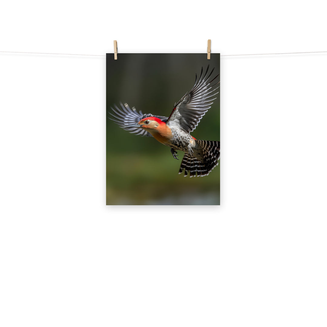 Woodpecker Photo paper poster - PosterfyAI.com