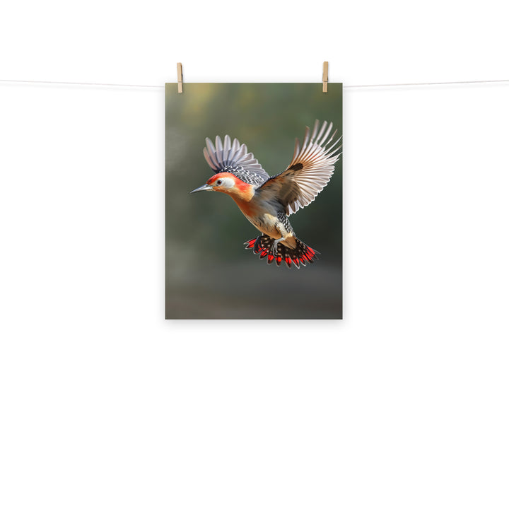 Woodpecker Photo paper poster - PosterfyAI.com