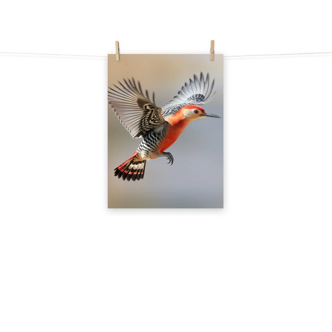 Woodpecker Photo paper poster - PosterfyAI.com