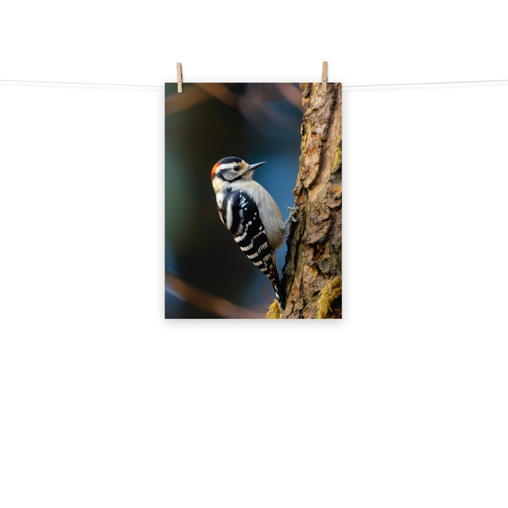 Woodpecker Photo paper poster - PosterfyAI.com