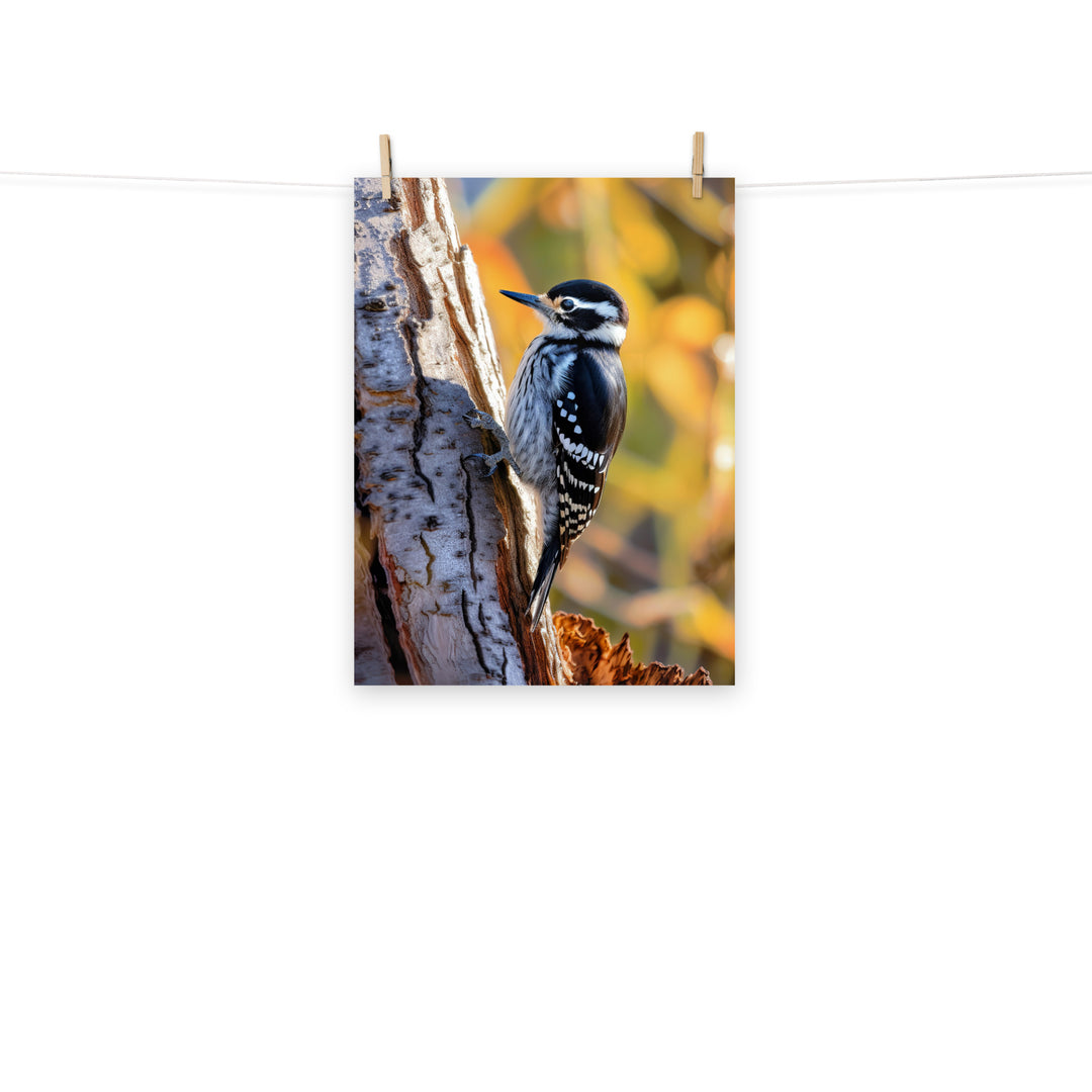 Woodpecker Photo paper poster - PosterfyAI.com