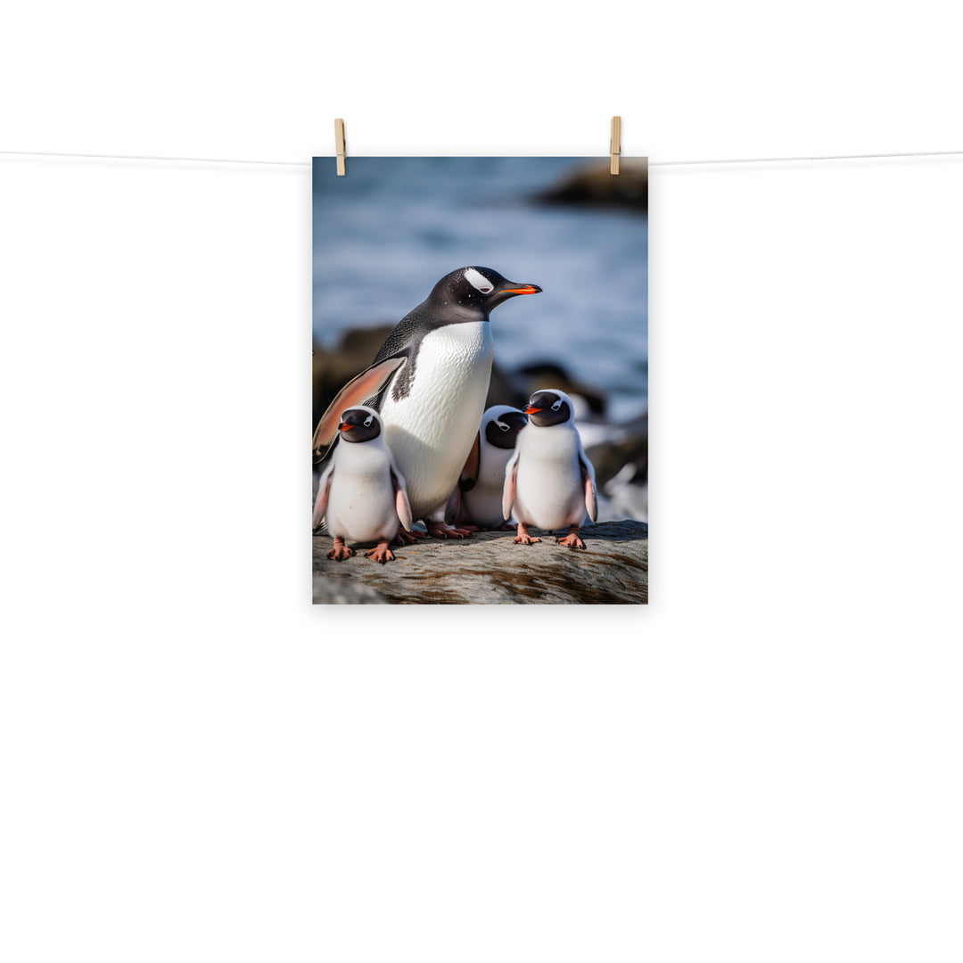 Penguin Photo paper poster - PosterfyAI.com