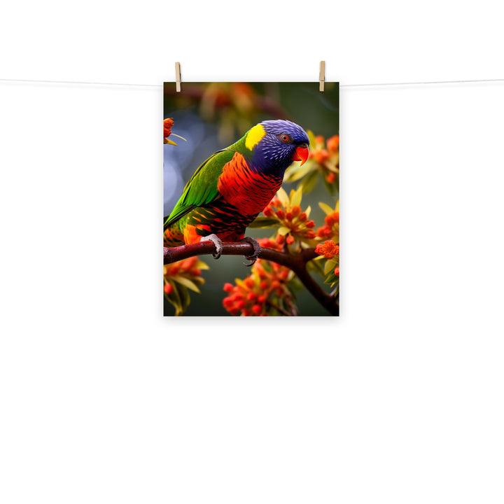 Lorikeet Photo paper poster - PosterfyAI.com