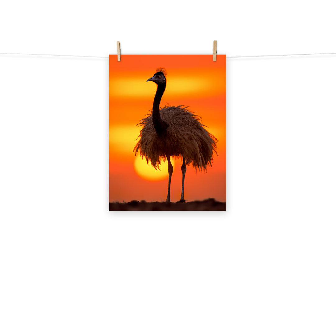 Emu Photo paper poster - PosterfyAI.com