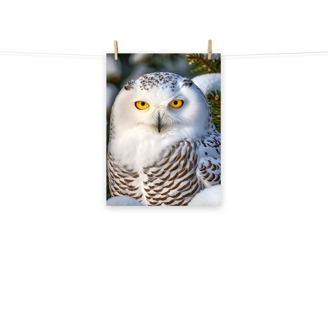 Owl Photo paper poster - PosterfyAI.com