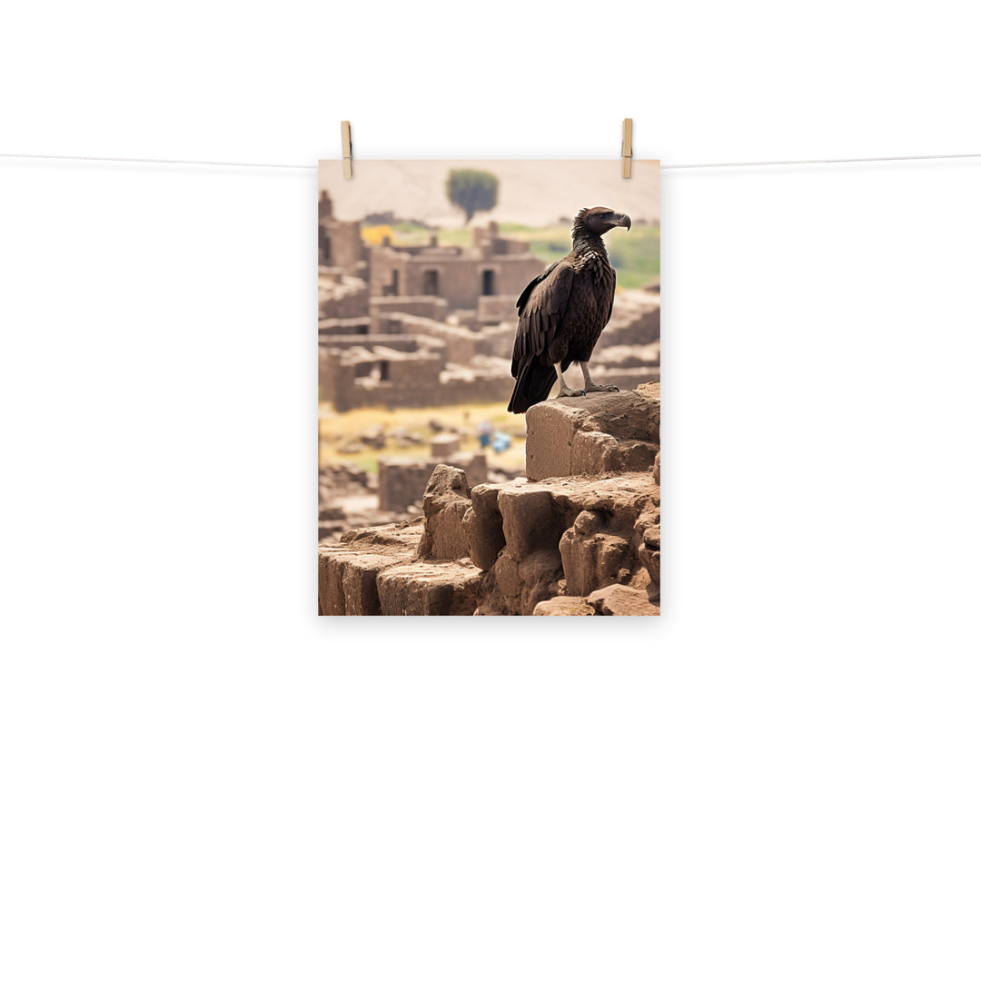 Vulture Photo paper poster - PosterfyAI.com