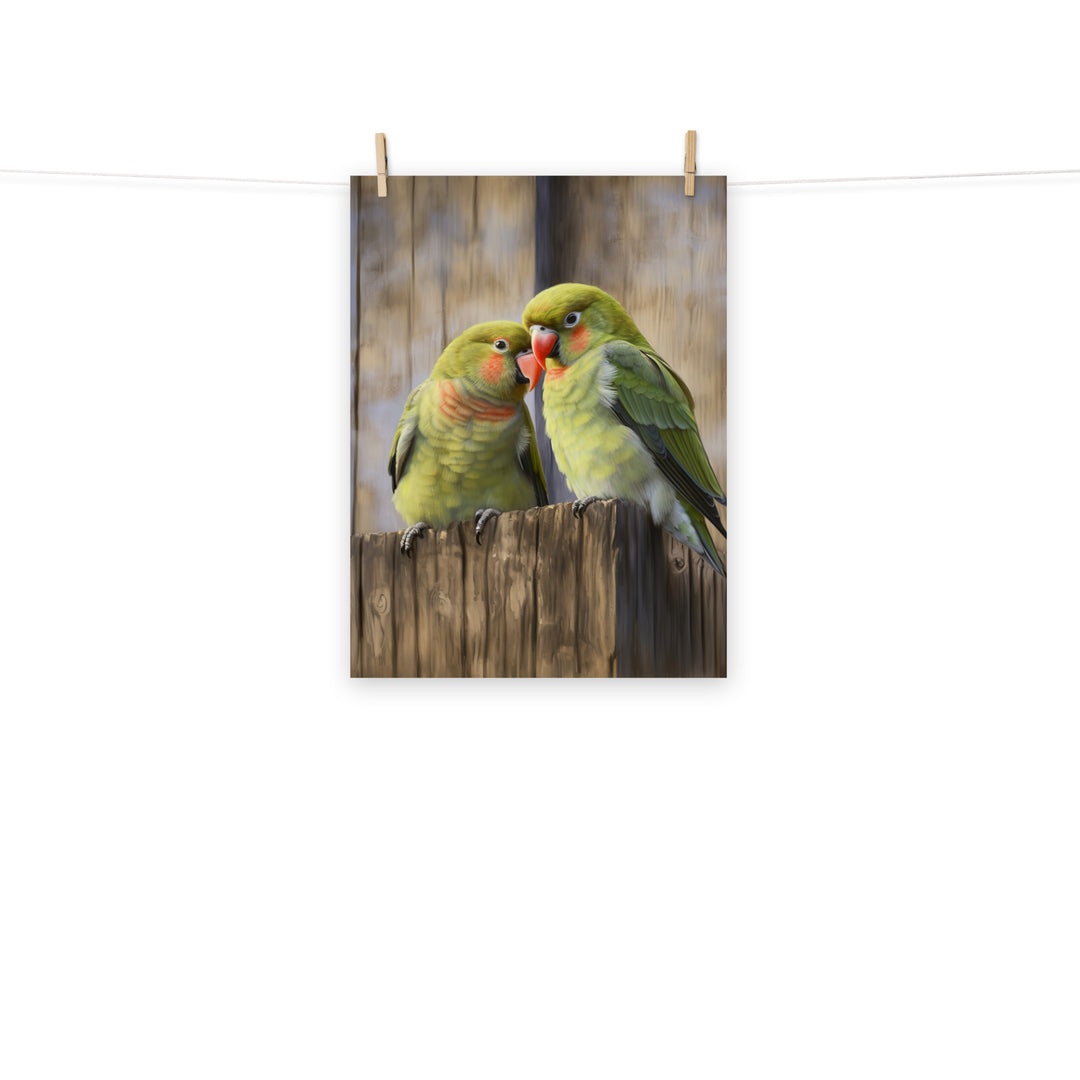 Lovebird Photo paper poster - PosterfyAI.com