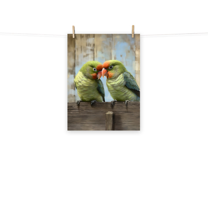Lovebird Photo paper poster - PosterfyAI.com