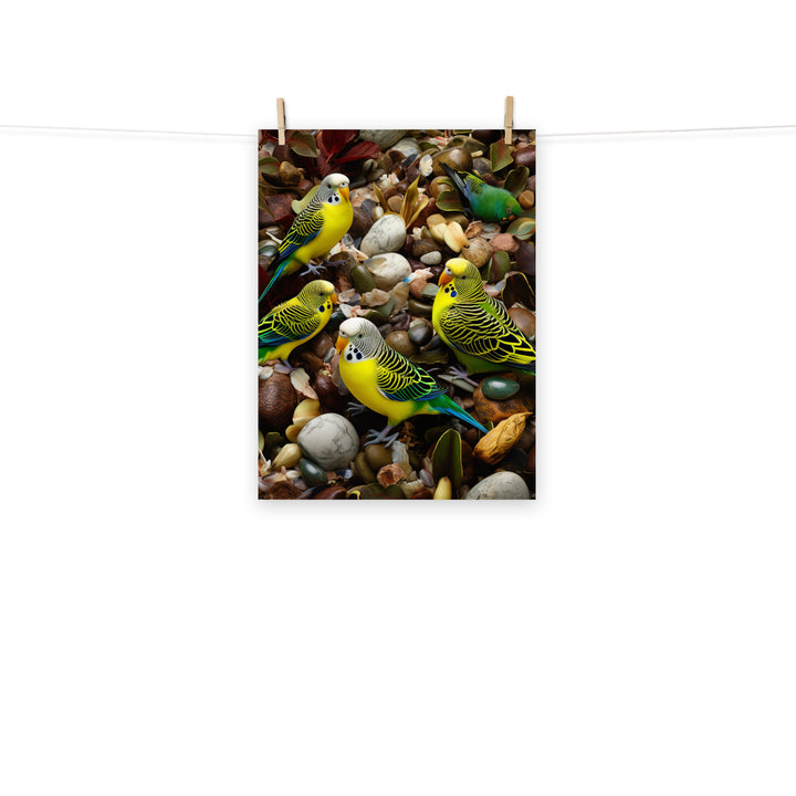 Budgerigar Photo paper poster - PosterfyAI.com