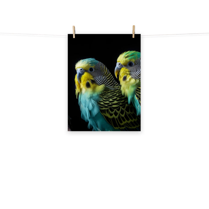 Budgerigar Photo paper poster - PosterfyAI.com