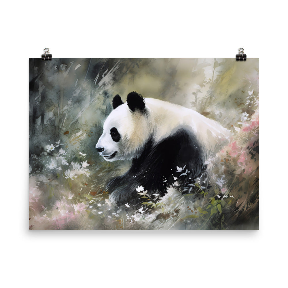 Panda Serenity photo paper poster - Posterfy.AI