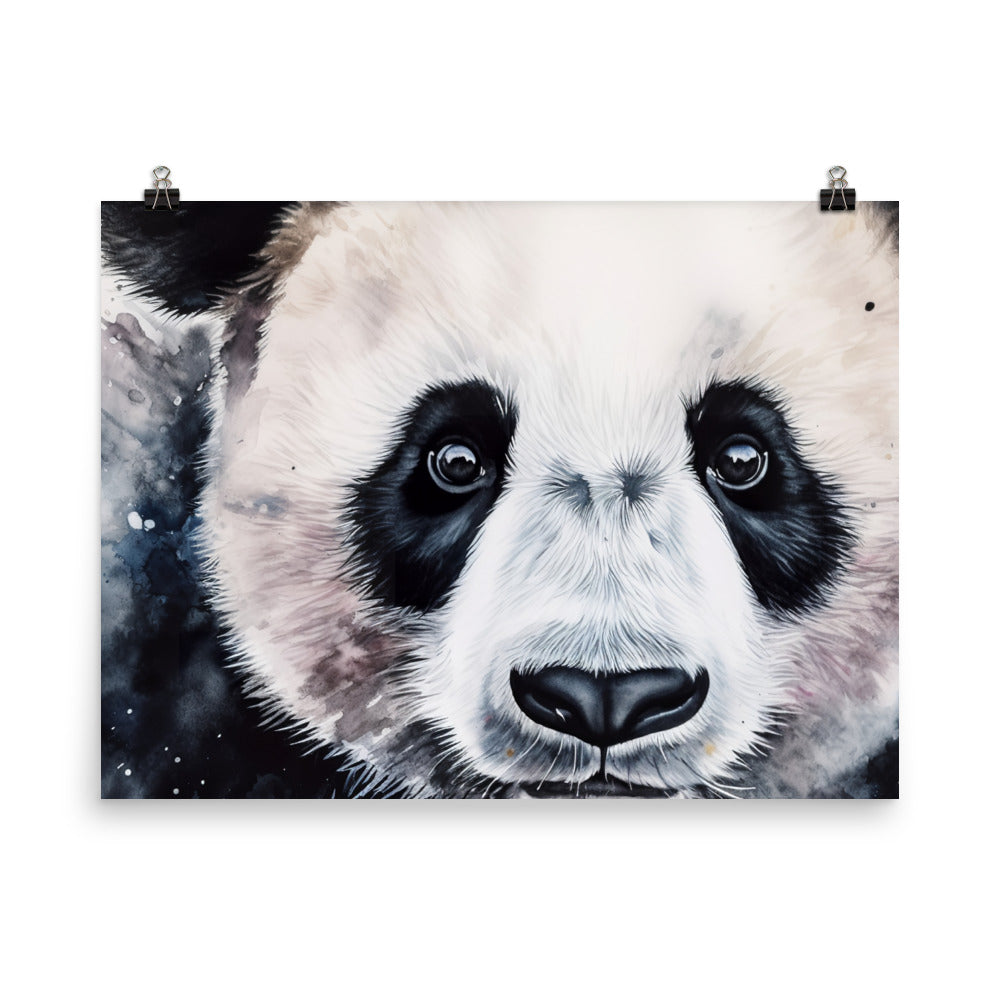 Panda Portrait photo paper poster - Posterfy.AI