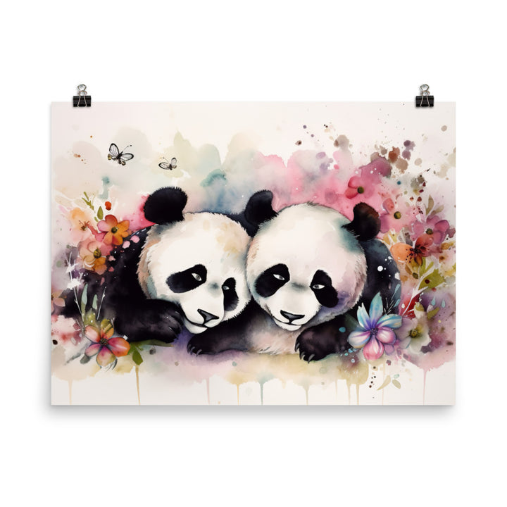 Panda Pals photo paper poster - Posterfy.AI