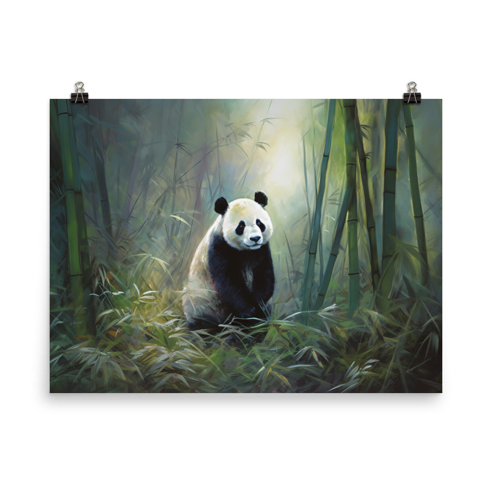 Bamboo Serenade photo paper poster - Posterfy.AI