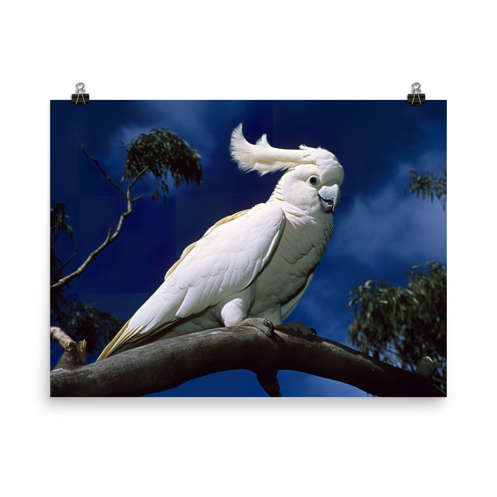 Snowy White Cockatoo photo paper poster - Posterfy.AI