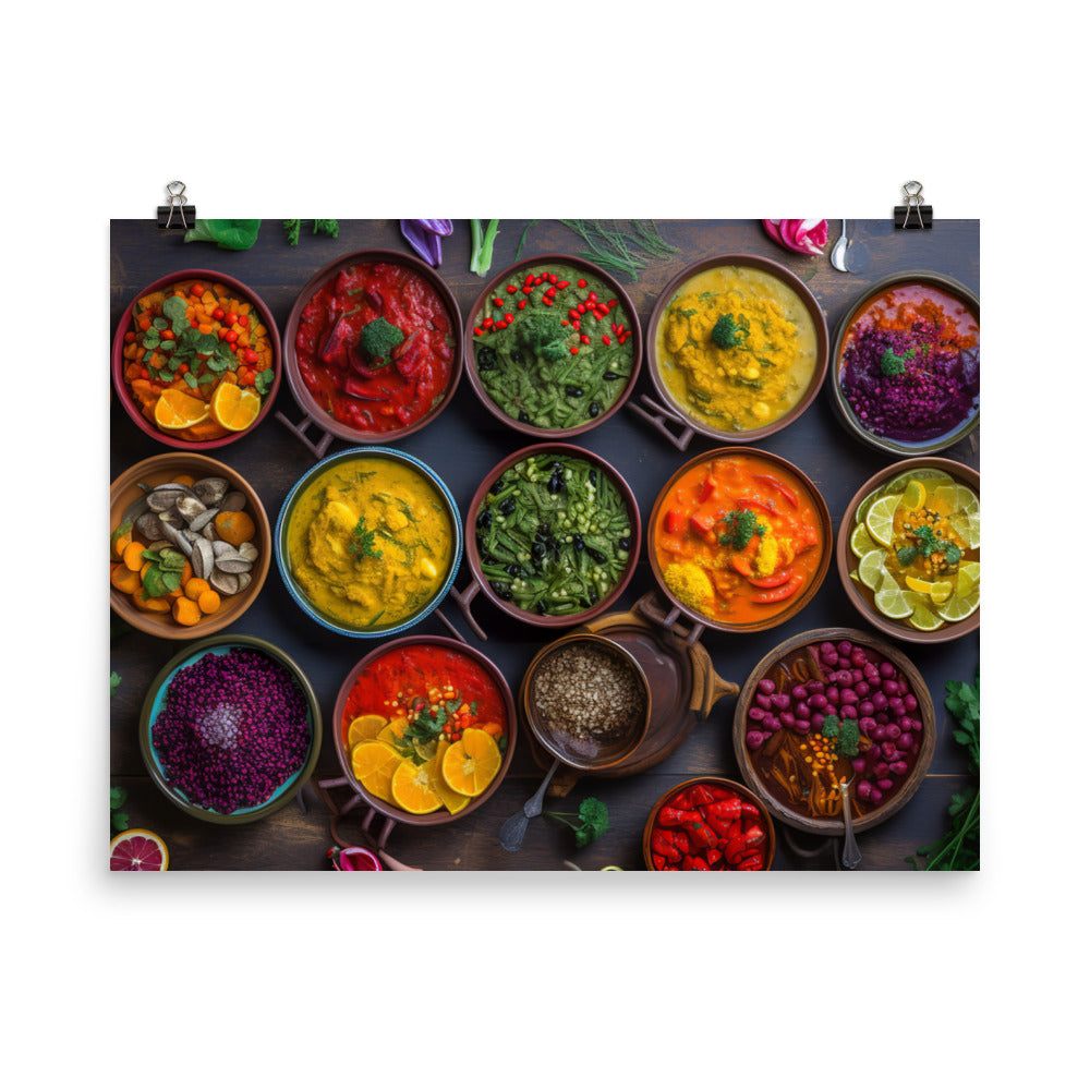 Vegetable Curry photo paper poster - Posterfy.AI