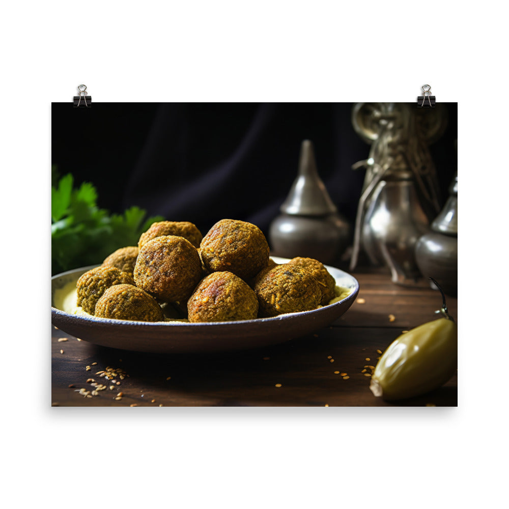 Traditional Falafel Recipe photo paper poster - Posterfy.AI