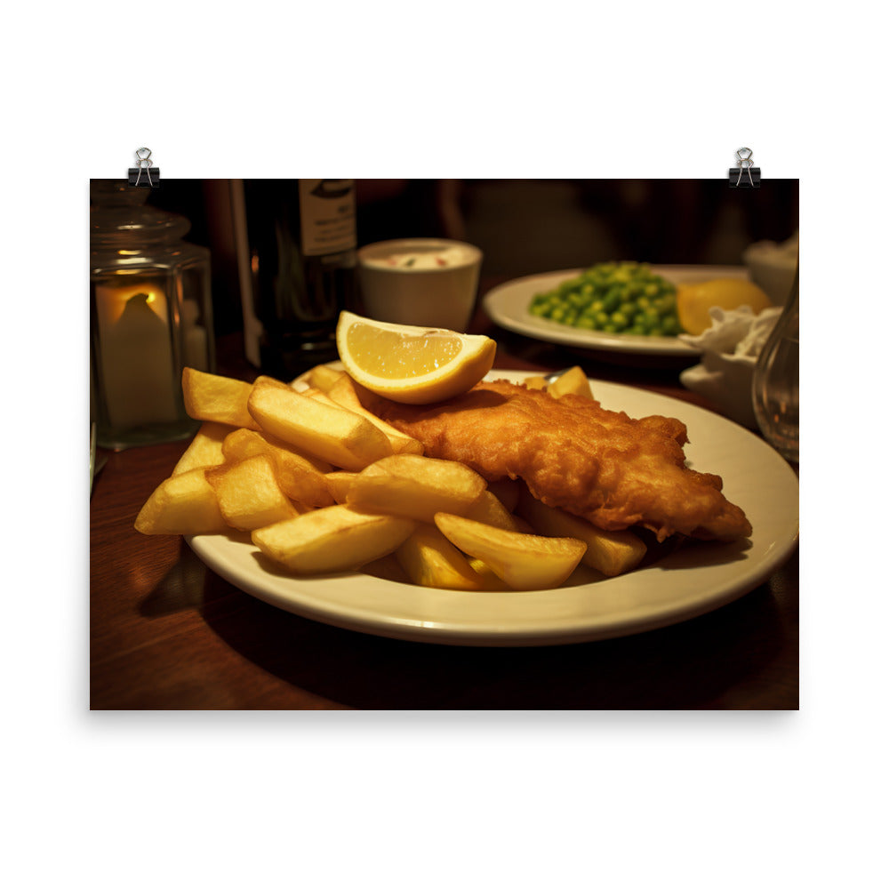 The Ultimate Fish and Chips photo paper poster - Posterfy.AI