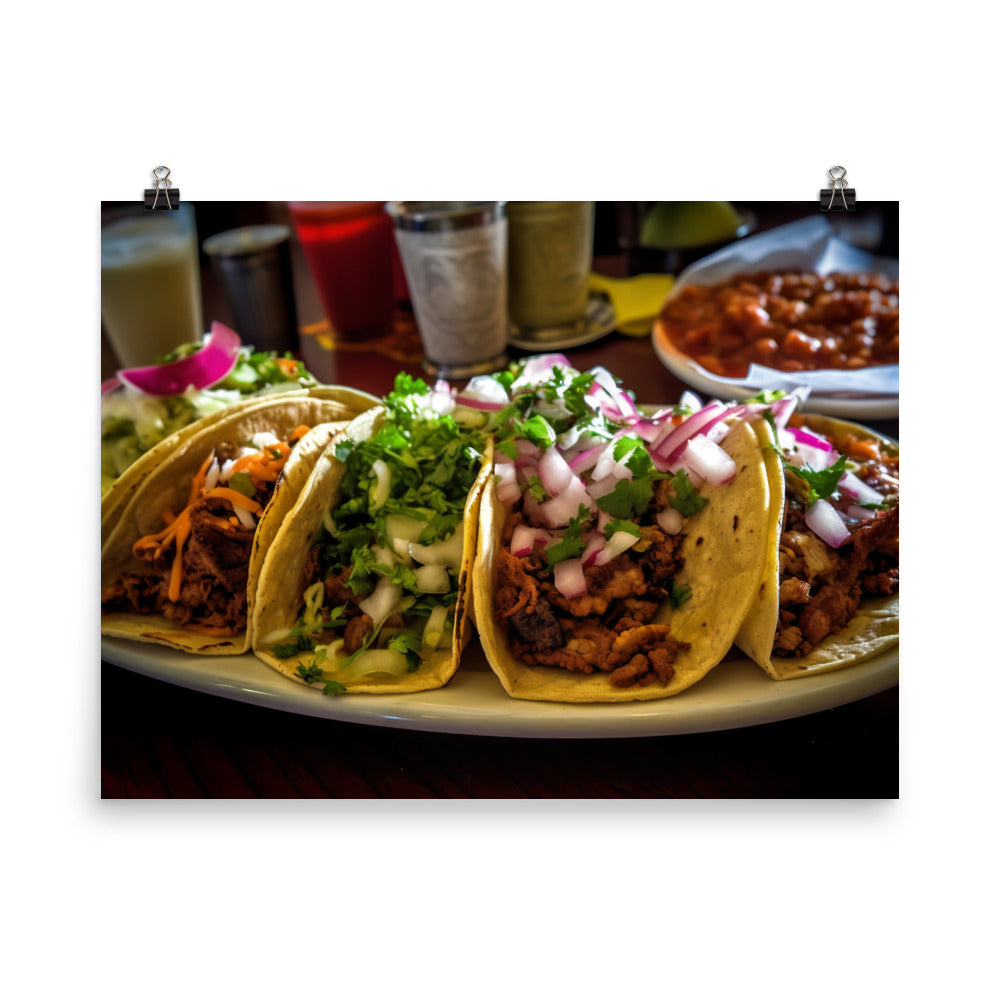 Taco Traditions photo paper poster - Posterfy.AI