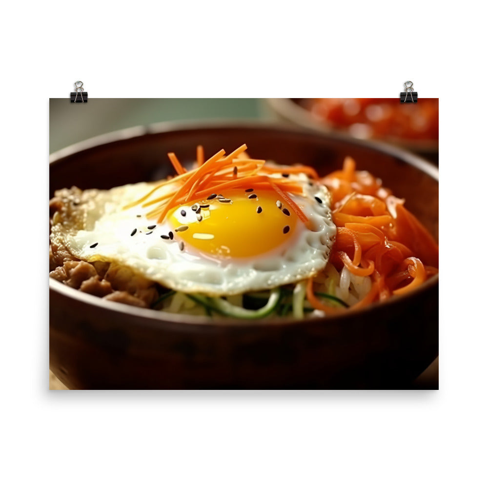 Kimchi Bibimbap photo paper poster - Posterfy.AI