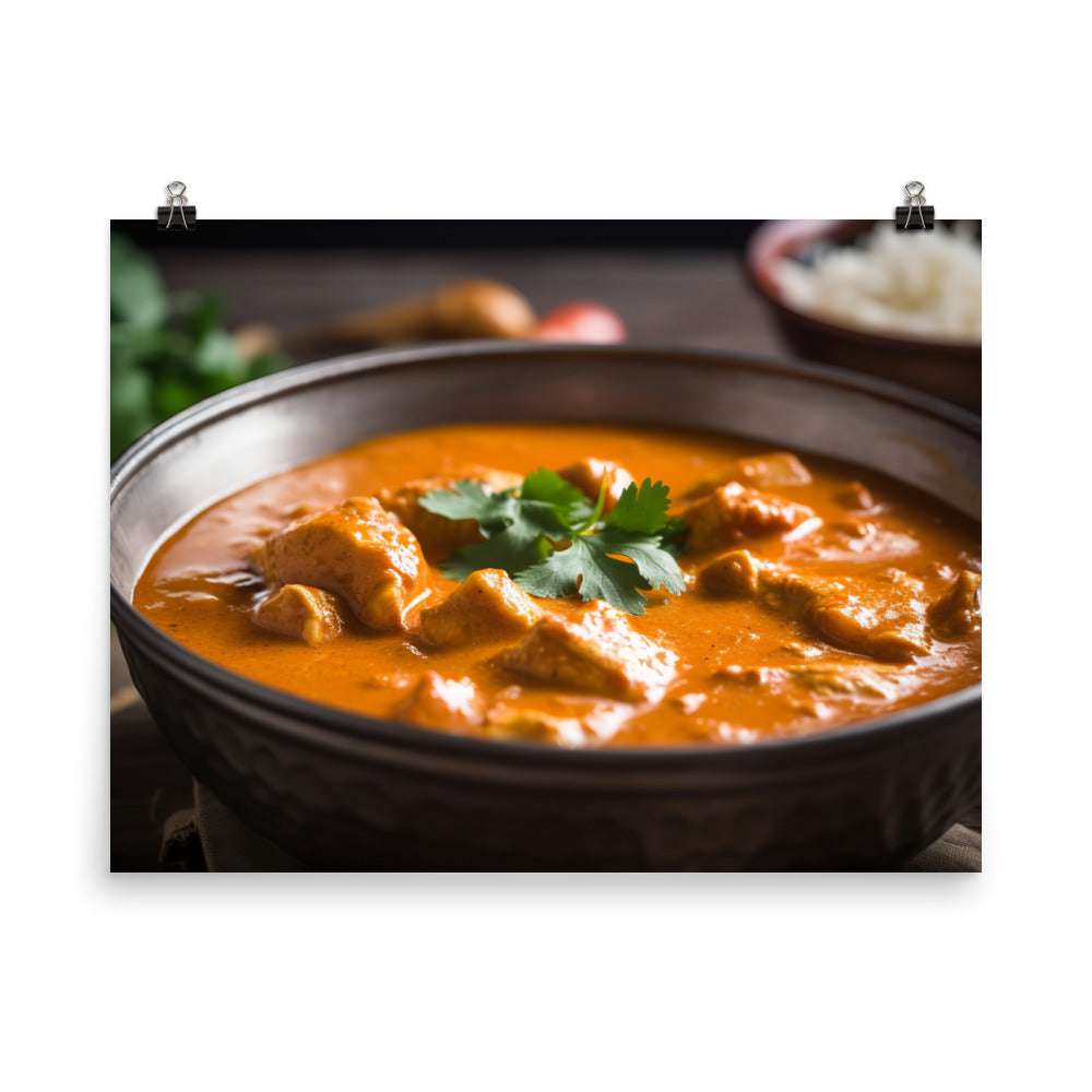 Butter Chicken Curry photo paper poster - Posterfy.AI