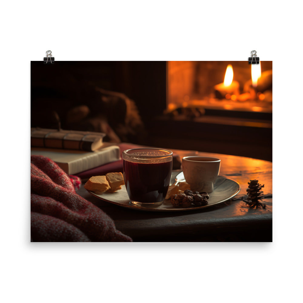A mug of hot chocolate photo paper poster - Posterfy.AI