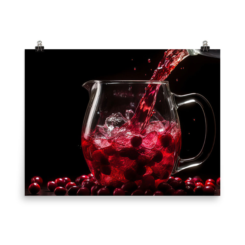 Cranberry juice photo paper poster - Posterfy.AI
