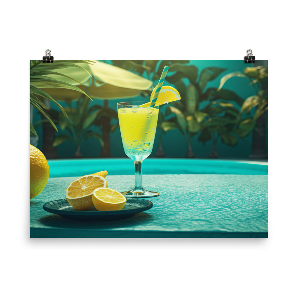 Lemon lime soda photo paper poster - Posterfy.AI