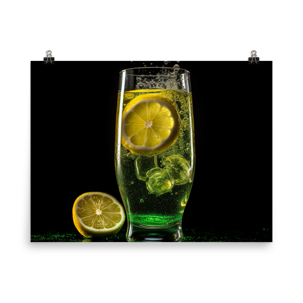 Fizzy Lemon Lime Delight photo paper poster - Posterfy.AI