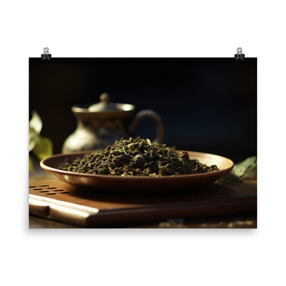 Oolong Tea Leaves photo paper poster - Posterfy.AI