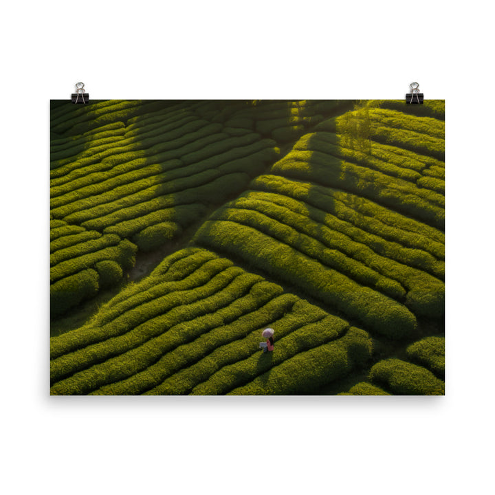 Oolong Tea Field photo paper poster - Posterfy.AI