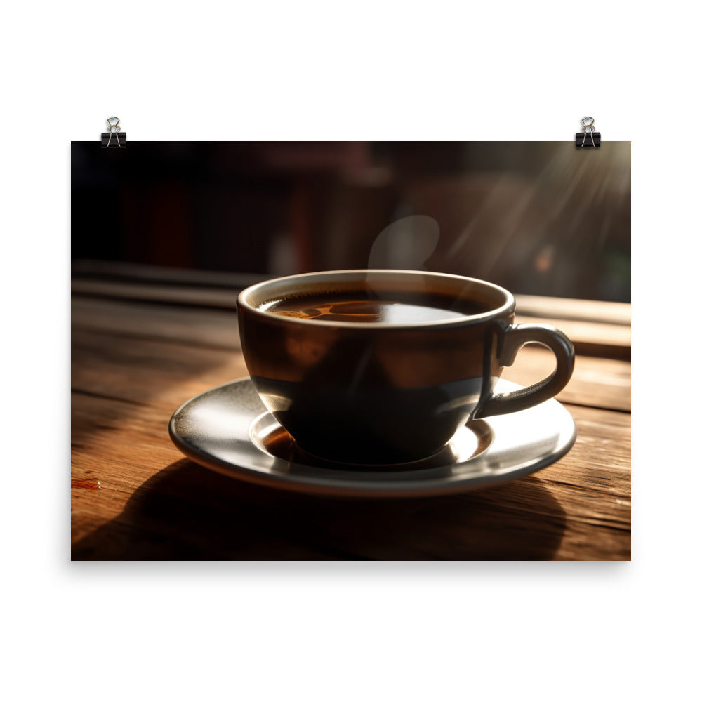 A Perfectly Brewed Americano photo paper poster - Posterfy.AI