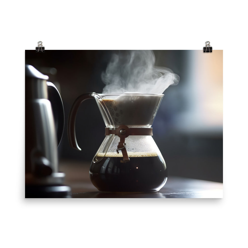 Slow Brewed Drip Coffee photo paper poster - Posterfy.AI