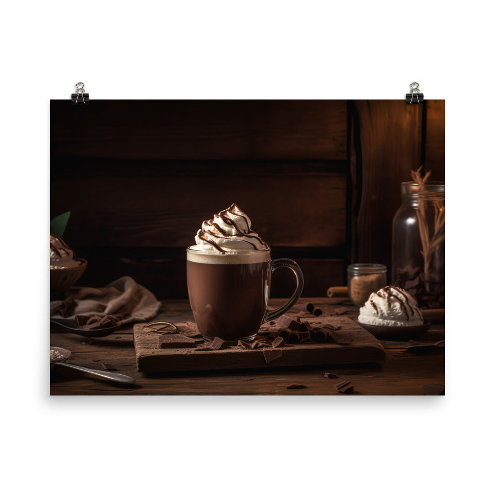 Decadent Mocha Delight photo paper poster - Posterfy.AI