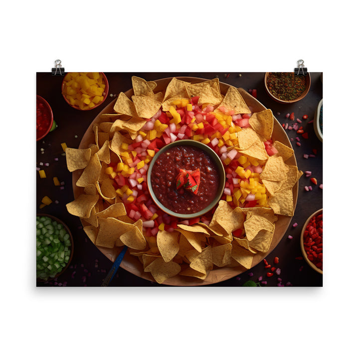 Party Perfect Chips and Salsa photo paper poster - Posterfy.AI