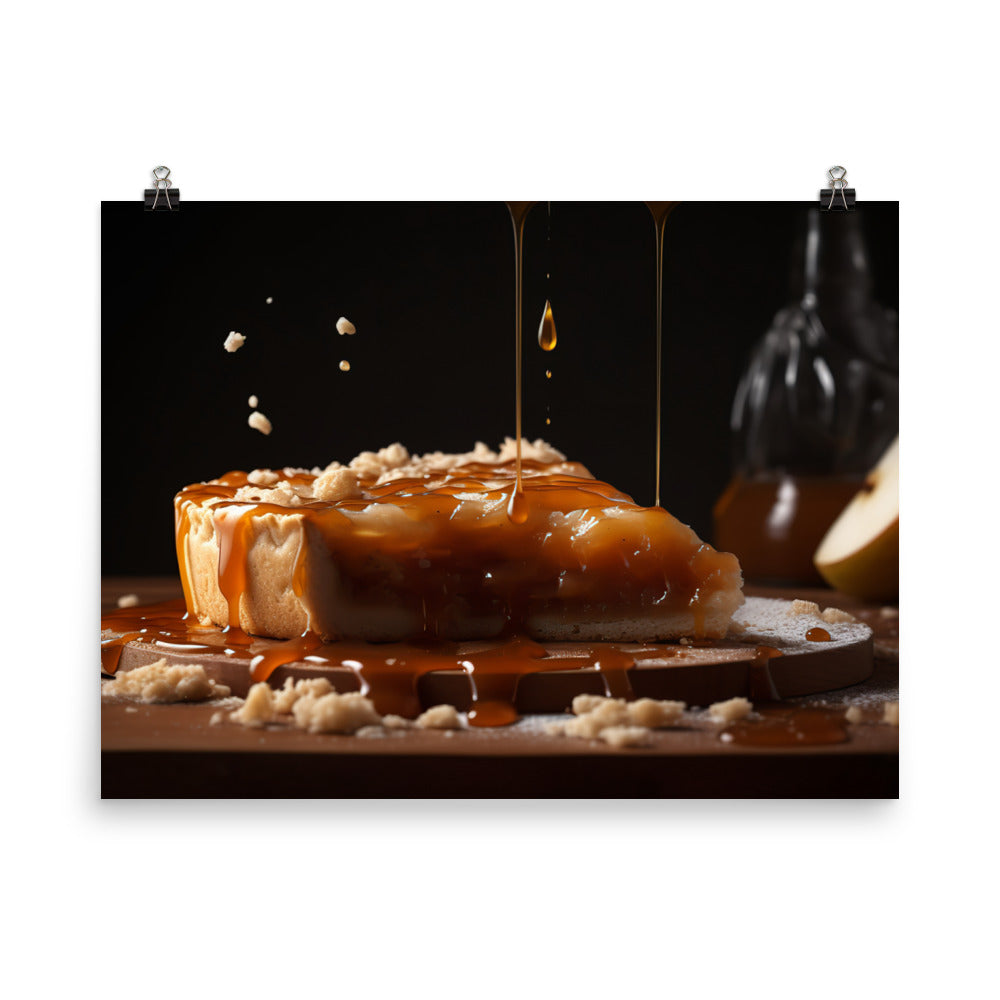 Gourmet Apple Pie with a Twist photo paper poster - Posterfy.AI
