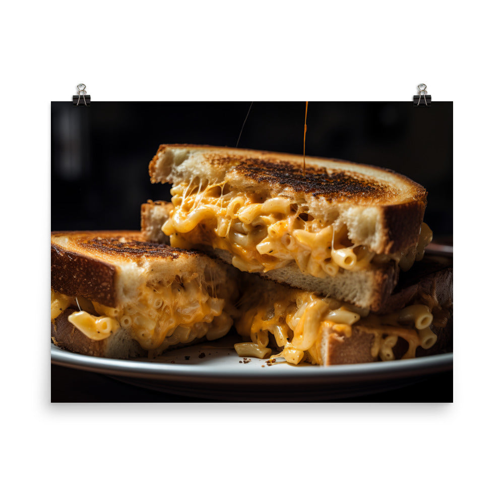 Mac and Cheese Grilled Cheese photo paper poster - Posterfy.AI