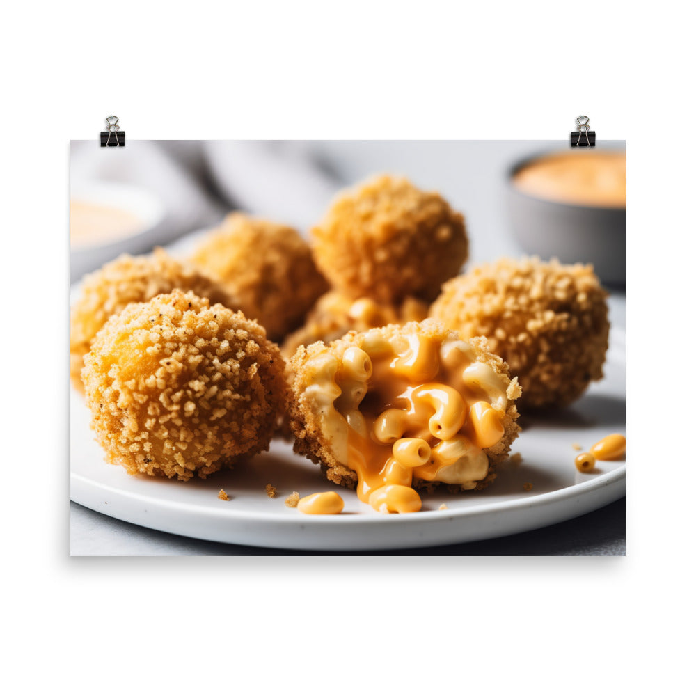 Mac and Cheese Bites photo paper poster - Posterfy.AI