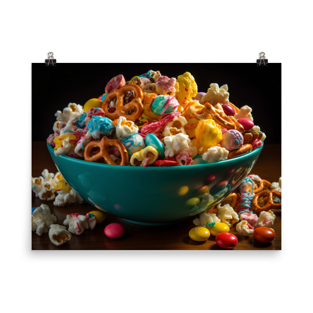 Popcorn Party Mix photo paper poster - Posterfy.AI