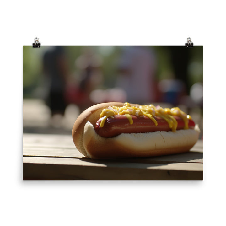 Classic American Hot Dog photo paper poster - Posterfy.AI