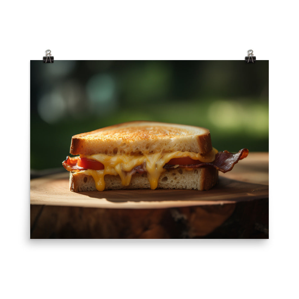 Sandwich made with sharp cheddar photo paper poster - Posterfy.AI