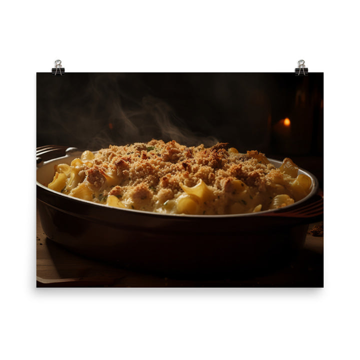 Baked Sausage and Cheese Casserole photo paper poster - Posterfy.AI