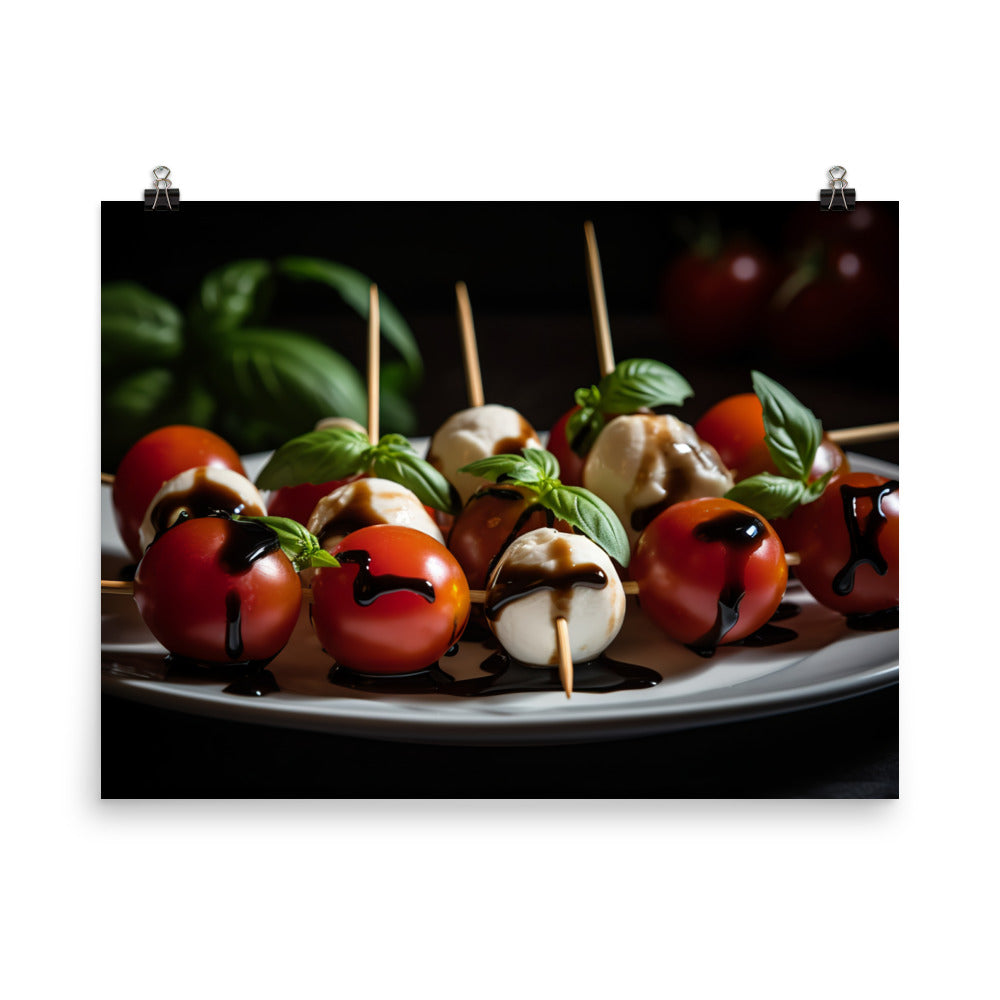 Caprese Skewers photo paper poster - Posterfy.AI